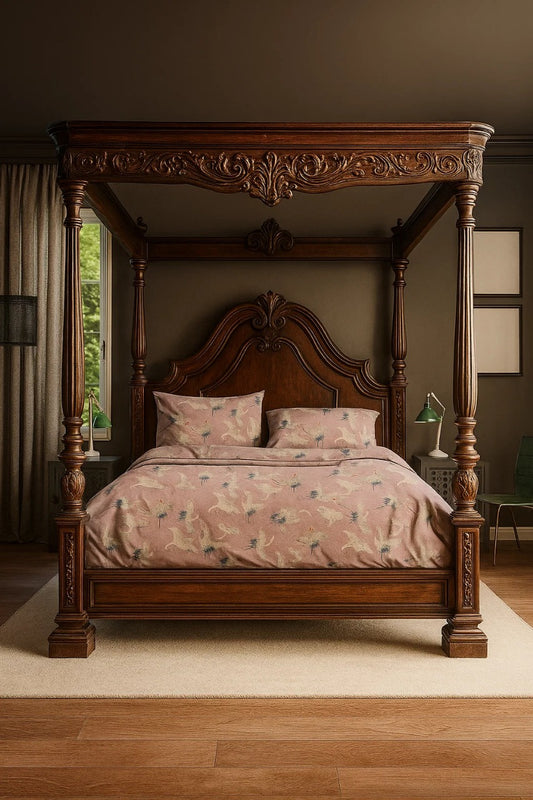 Quilt Cover Set (Pink Flamingo)