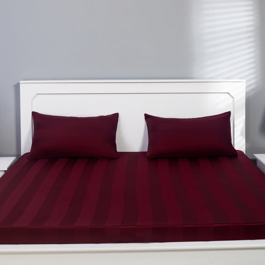 Fitted bedsheet (Wine color)