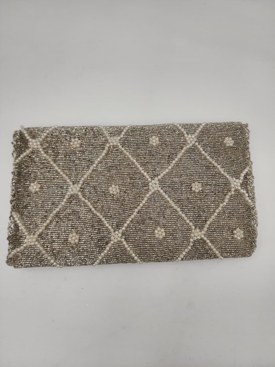 Handmade Beaded Clutch with string (Design-9)
