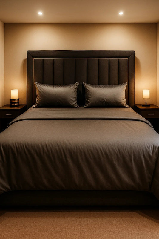 Quilt Cover Set (Metallic Grey)