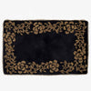 Black and Gold Handmade Beaded Table Runner Set (Border design)
