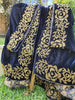 Black velvet shawl