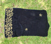 Black velvet shawl