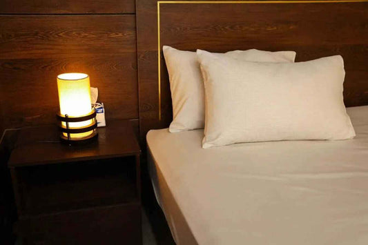Premium Quality Bed Sheet Set (Cream & Beige)