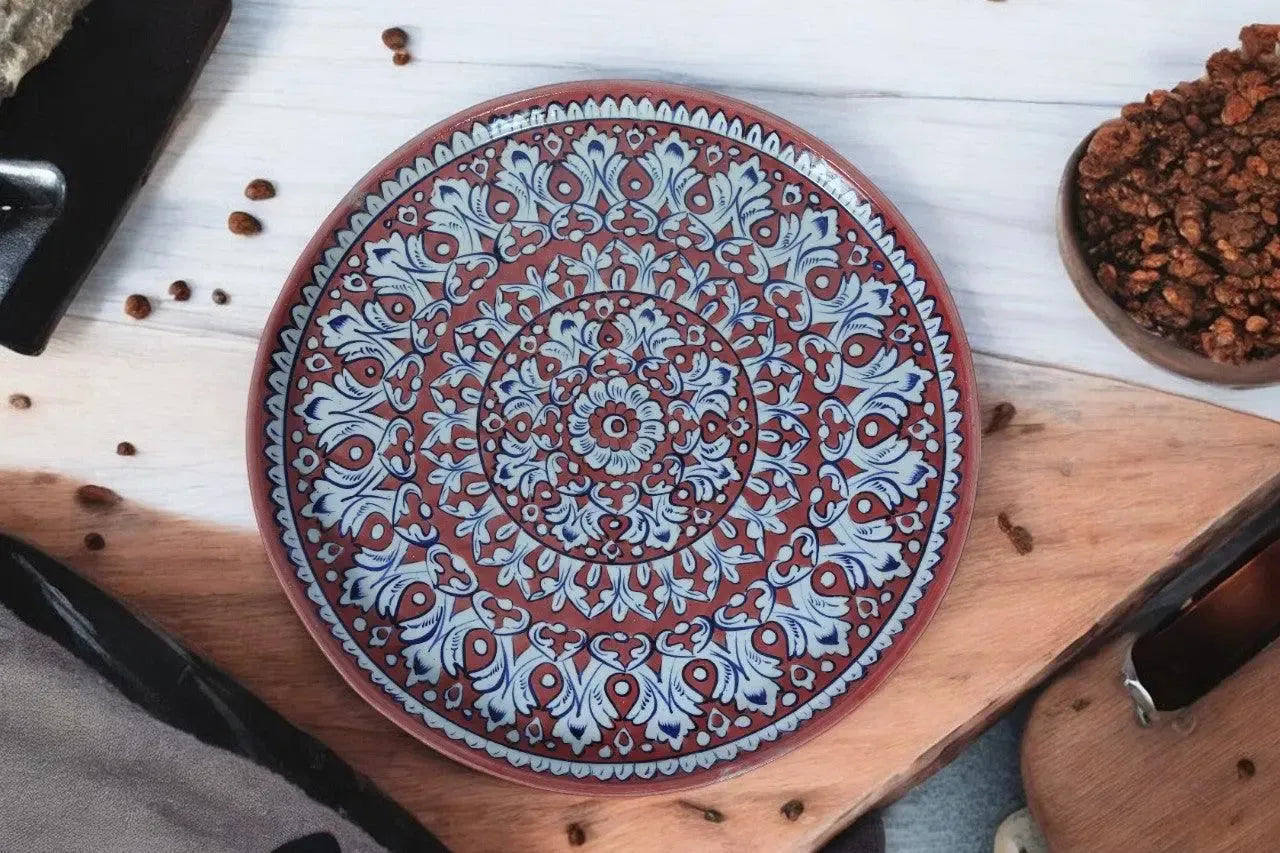Pizza Plate (Red) - Handmade Stories