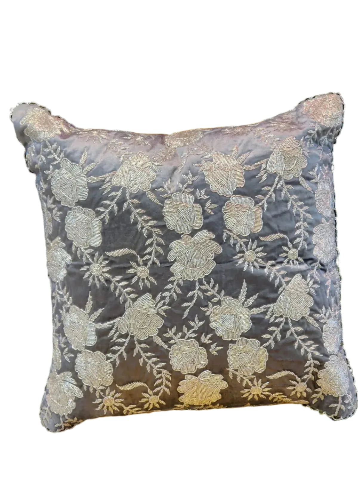 Handmade Cushion Cover (Grey) Handmade Stories