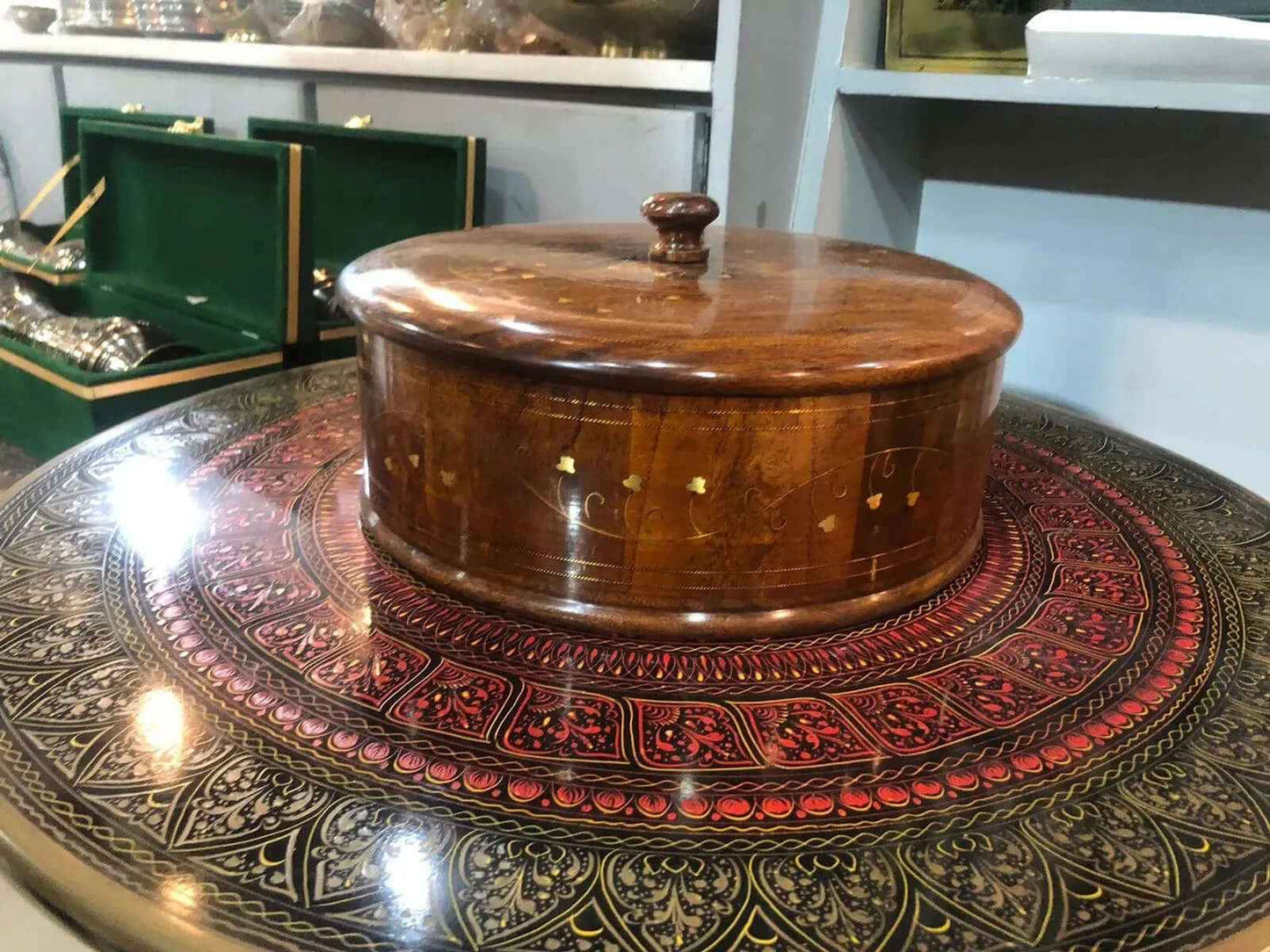 Handmade Wooden Food Warmer (Hot Pot Server)