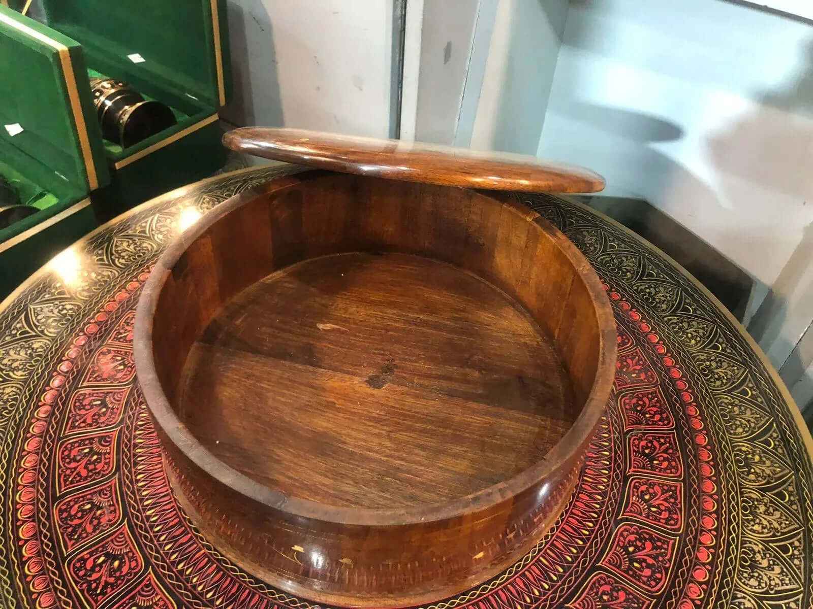 Handmade Wooden Food Warmer (Hot Pot Server)