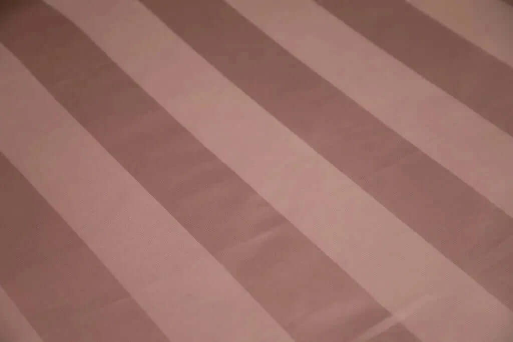 Premium Quality Bed Sheet With Flat Sheet (Pink wide stripe) - Handmade Stories