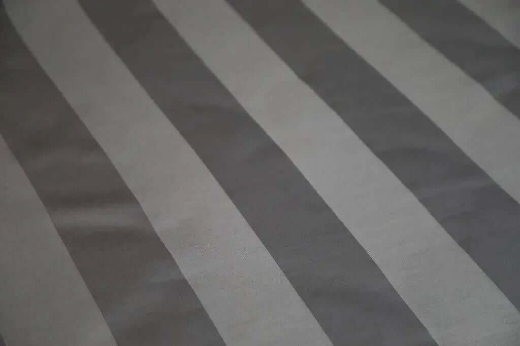 Premium Quality Bedsheet ( Dark Grey Striped) - Handmade Stories