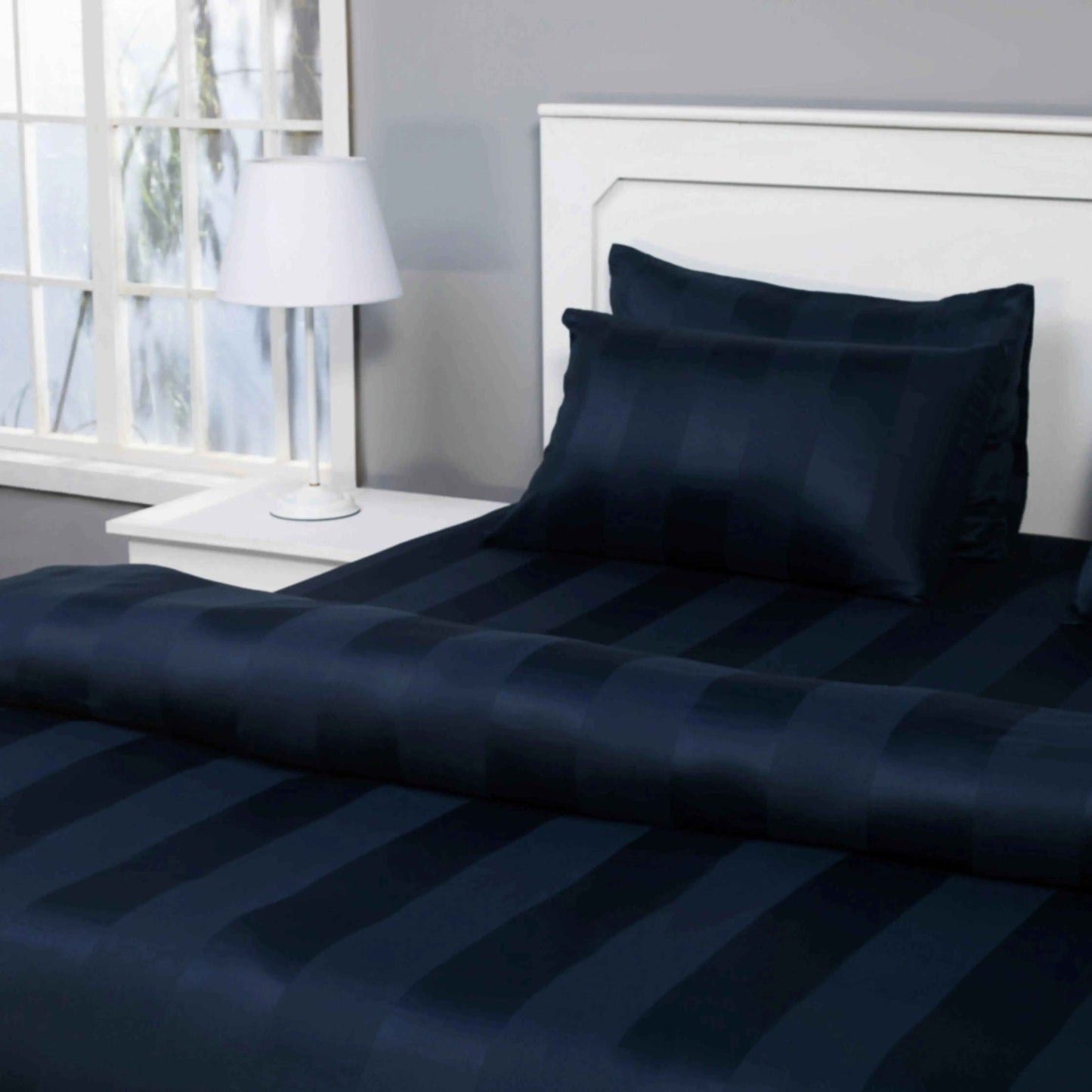 Quilt Cover Set (Classic Navy Blue)