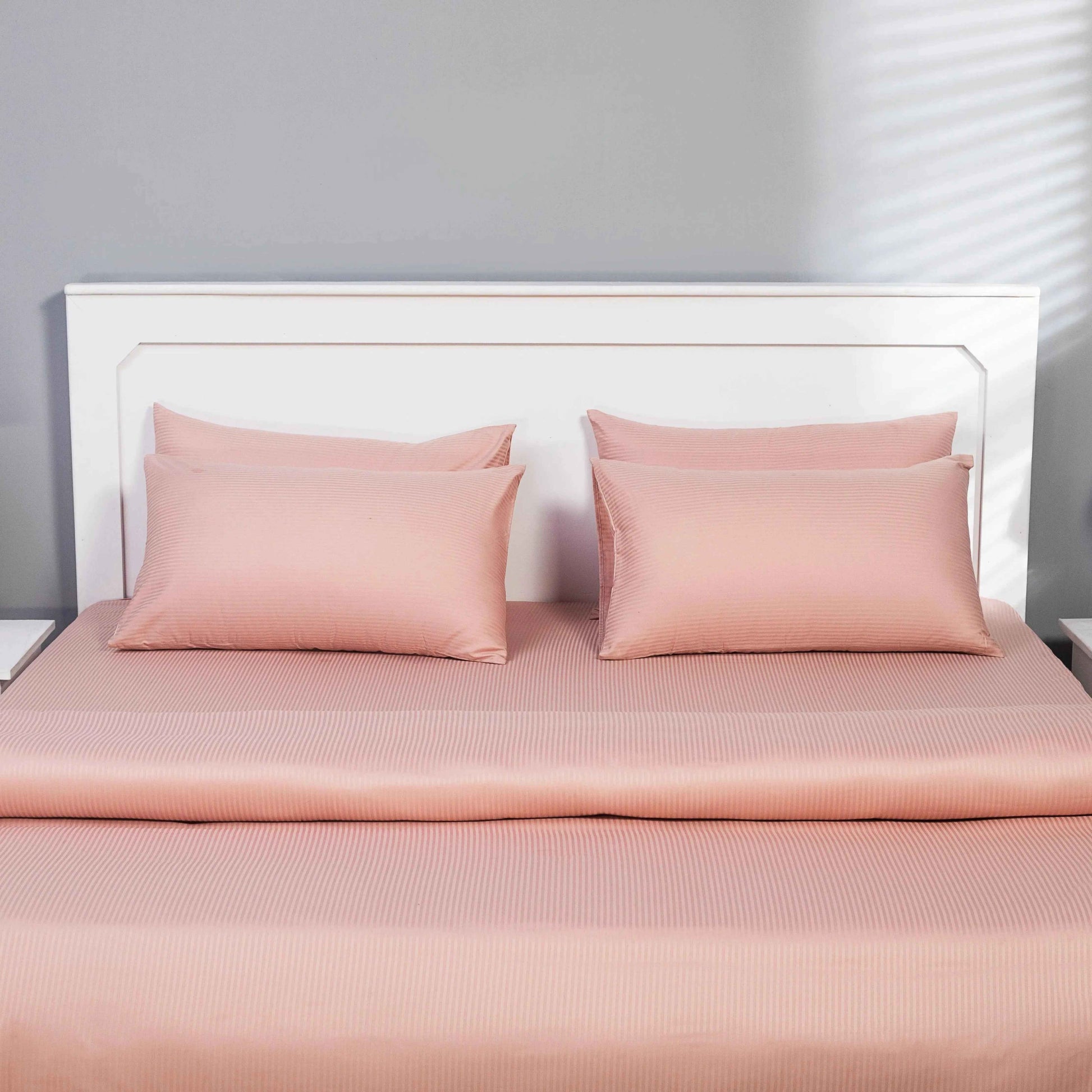 Quilt Cover Set (Pink Striped)