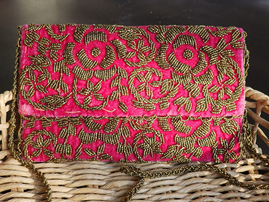 Handbag- Pink/Gold
