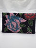 Women Black Floral Clutch Embellished Beaded (Design-III) - Handmade Stories