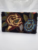 Women Black Floral Clutch Embellished Beaded (Design-II) - Handmade Stories
