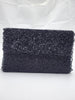Women Jet Black Clutch Embellished Beaded - Handmade Stories