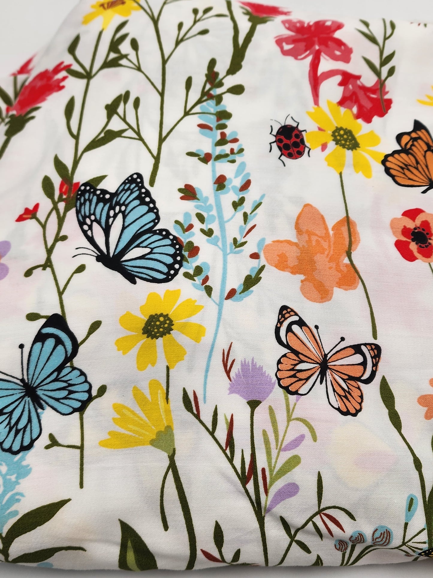 Premium Quality Bed Sheet Set (Butterflies and Flower) - Handmade Stories