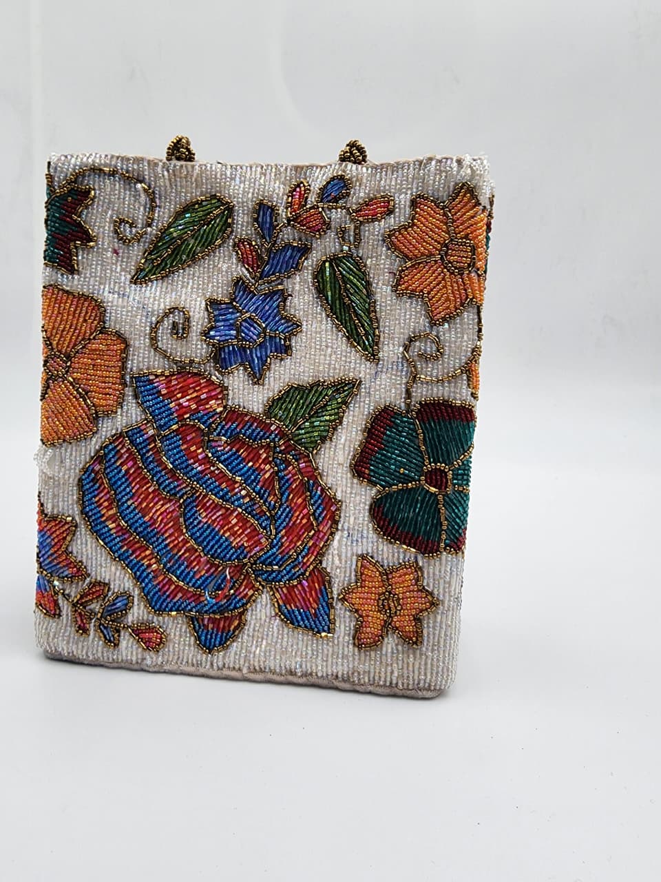 Tropical Bloom Beaded Handbag - Handmade Stories