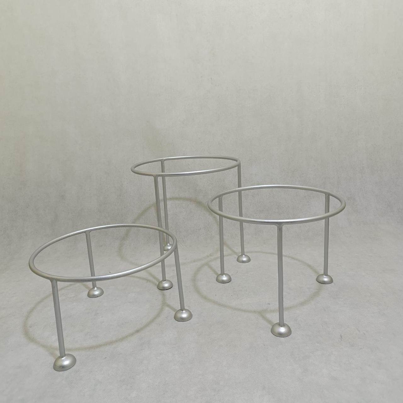 Silver Serving Riser (Set of 3)