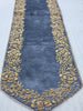 Handmade Beaded Runner - Grey and Gold (Border Design 1) - Handmade Stories