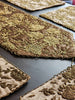 Handmade Beaded Table Runner Set- Beige and Gold  (Design 2)