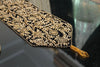 Handmade Table Runner (Black and Gold with Pearl) - Handmade Stories