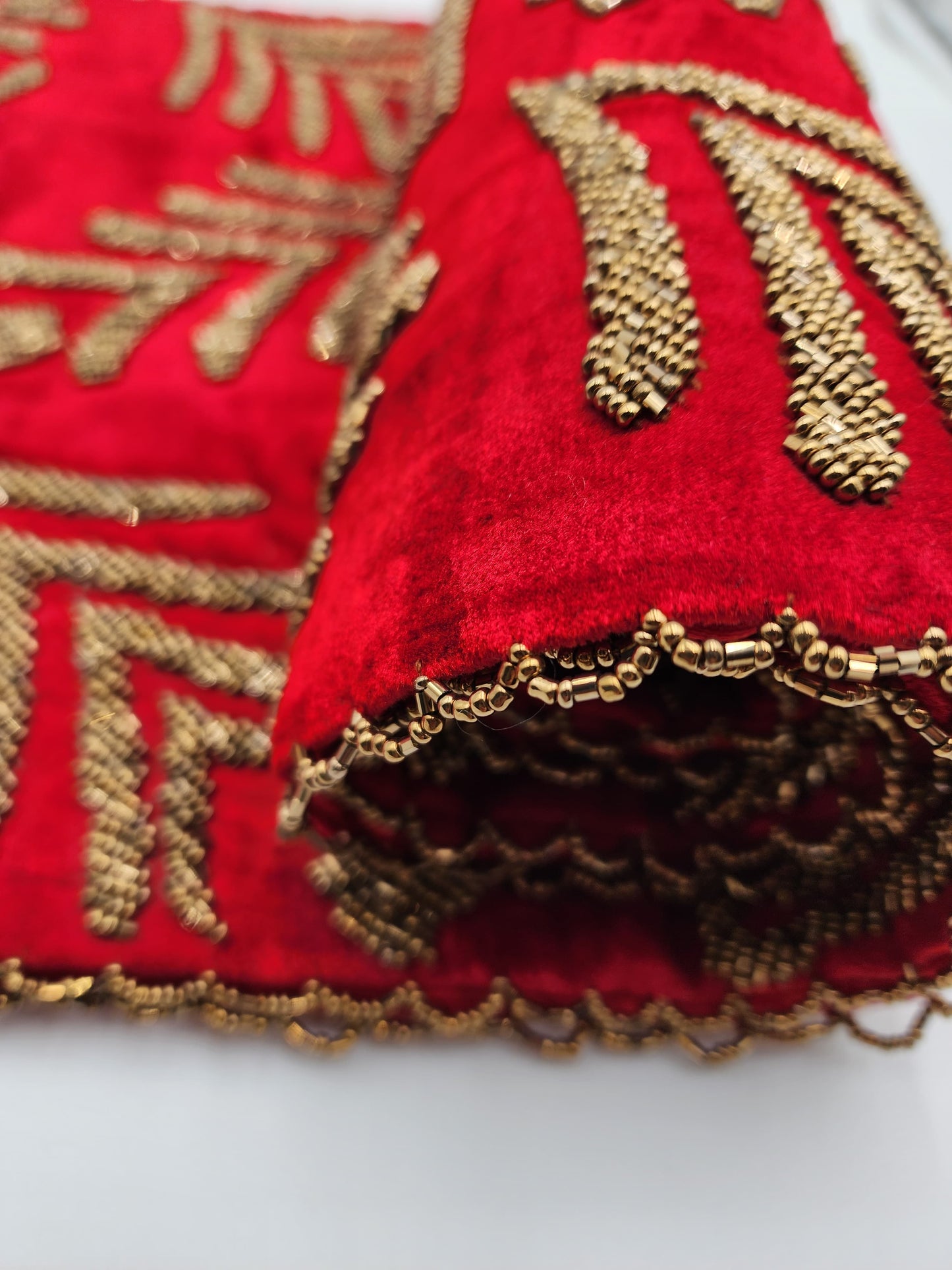 Red and Gold Table Runner (Design-II)