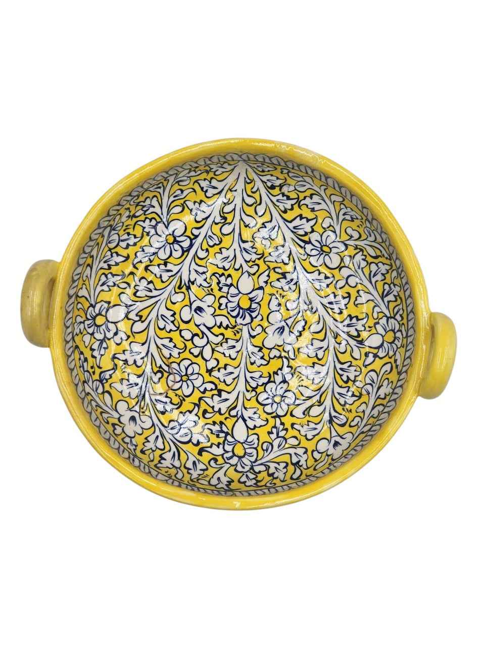 Yellow and White serving dish (Karahi) (Copy)