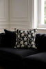 Handmade velvet Cushion Cover (Black and Silver) - Handmade Stories