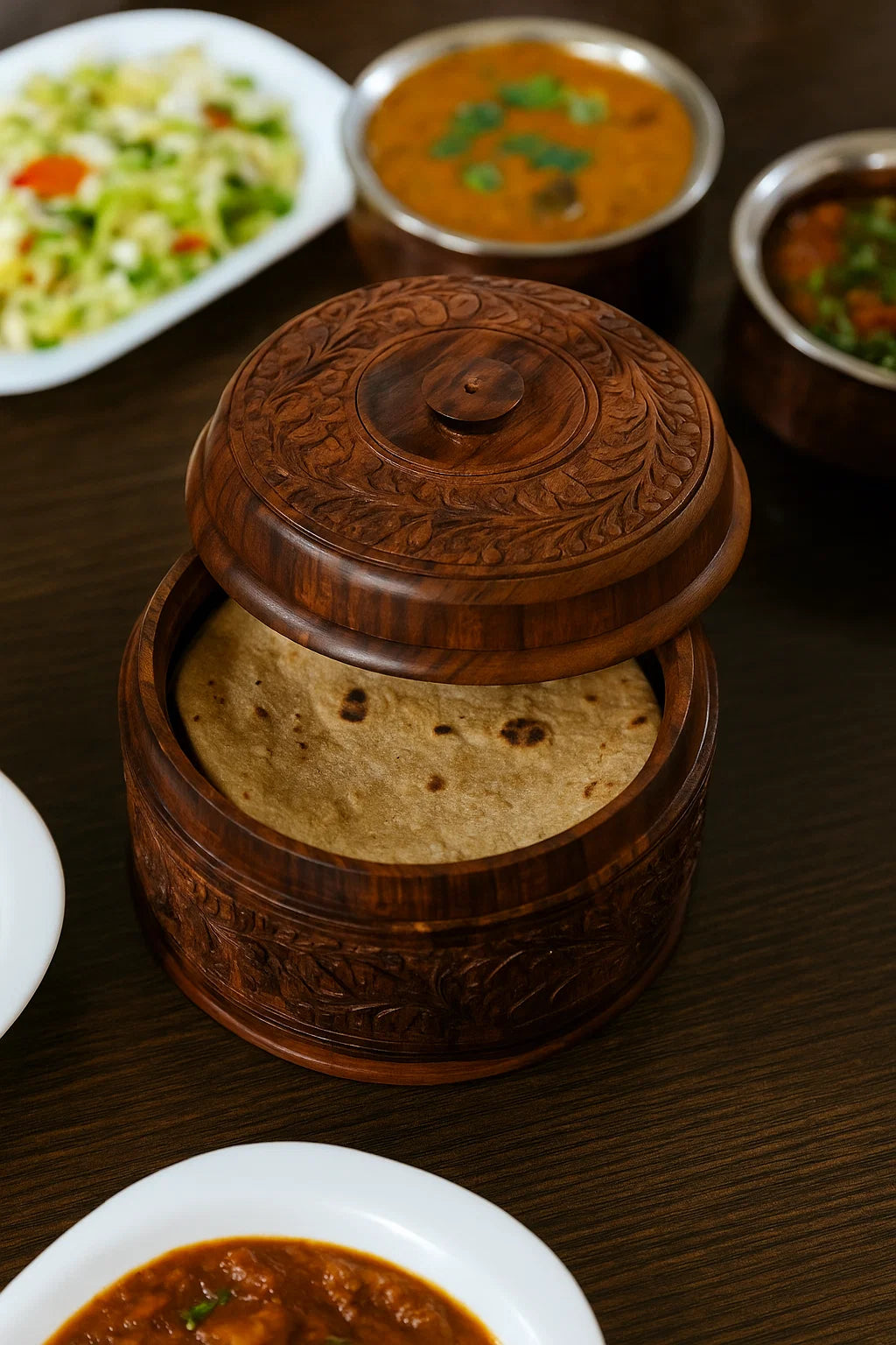 Handmade Wooden Food Warmer (small)