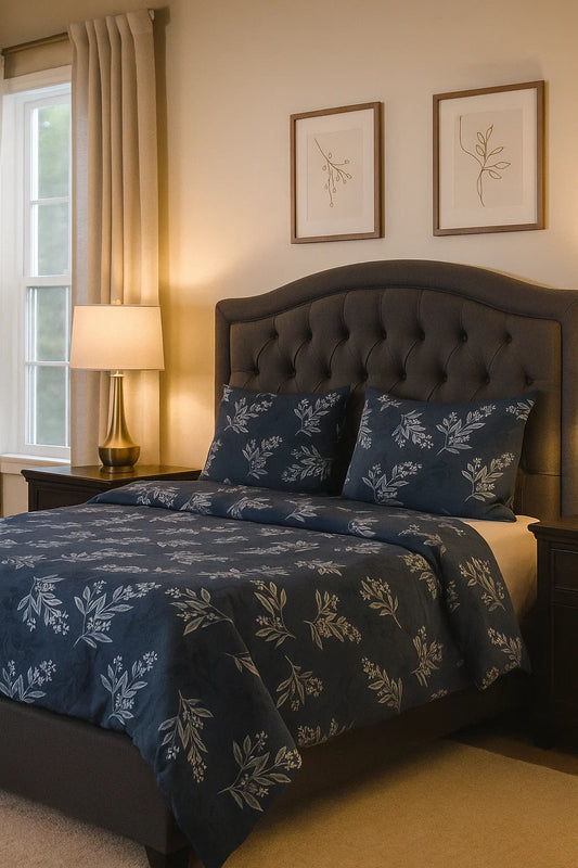 Quilt Cover Set (Blue & White)
