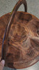 Hand Carved Collapsible Wooden Side Table