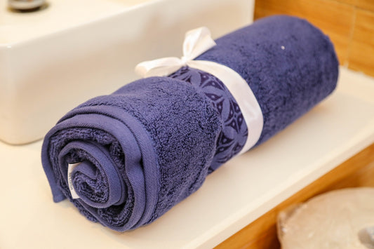 Bath Towel - navy blue