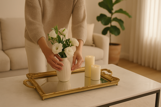 Antique mirror trays