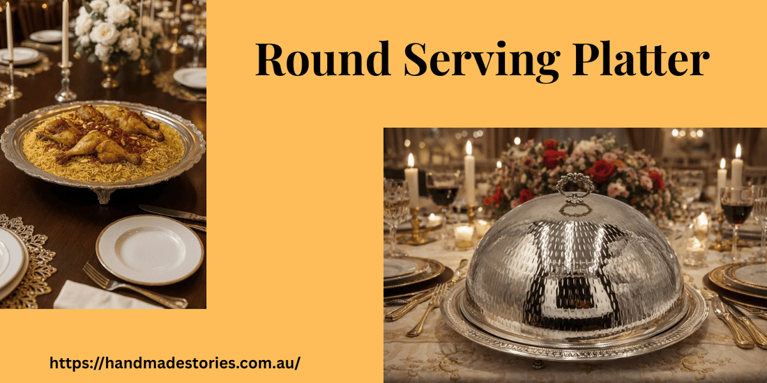 Round Serving Platter – Elegant Handmade Serveware for Australian Homes