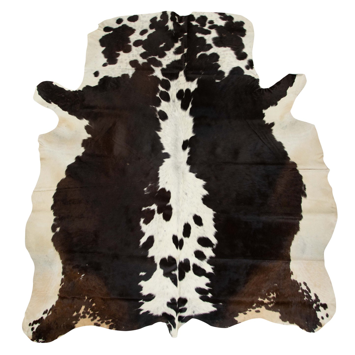 Brown - White & Black Exotic Cowhide  Rug