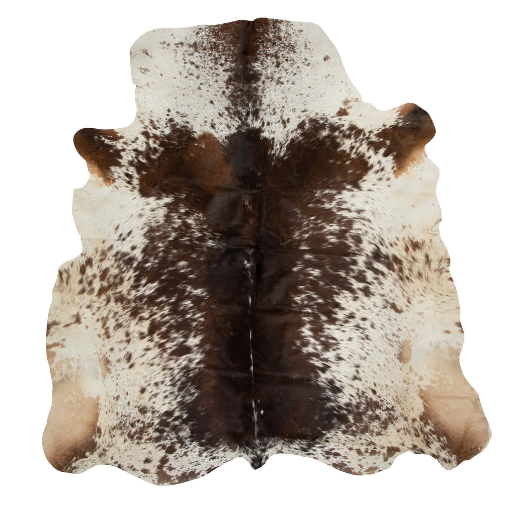 Handcrafted Exotic Tricolor Cowhide Rug