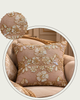Handmade Sequence cushion cover on jute (Design-II)