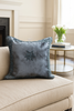 Handmade velvet Cushion Cover (Gray on Gray)
