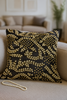 Handmade Velvet Cushion Cover (Black Gold and Pearl)