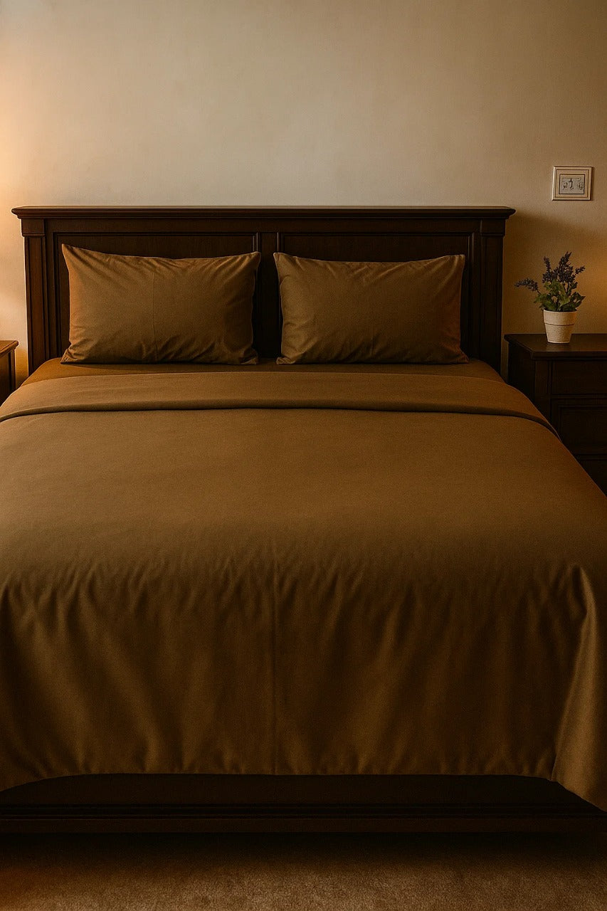 Premium Quality Bed Sheet Set (Olive)