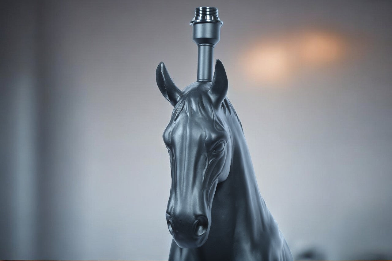 Royal Black Horse Wall hanging Lamp - Handmade Stories