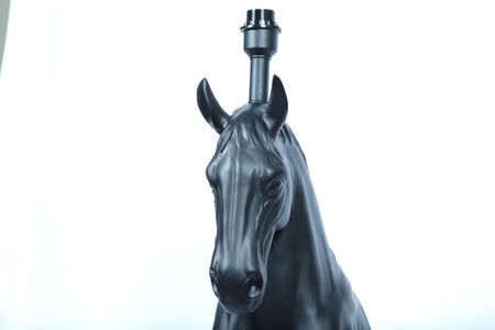 Royal Black Horse Floor Lamp - Handmade Stories