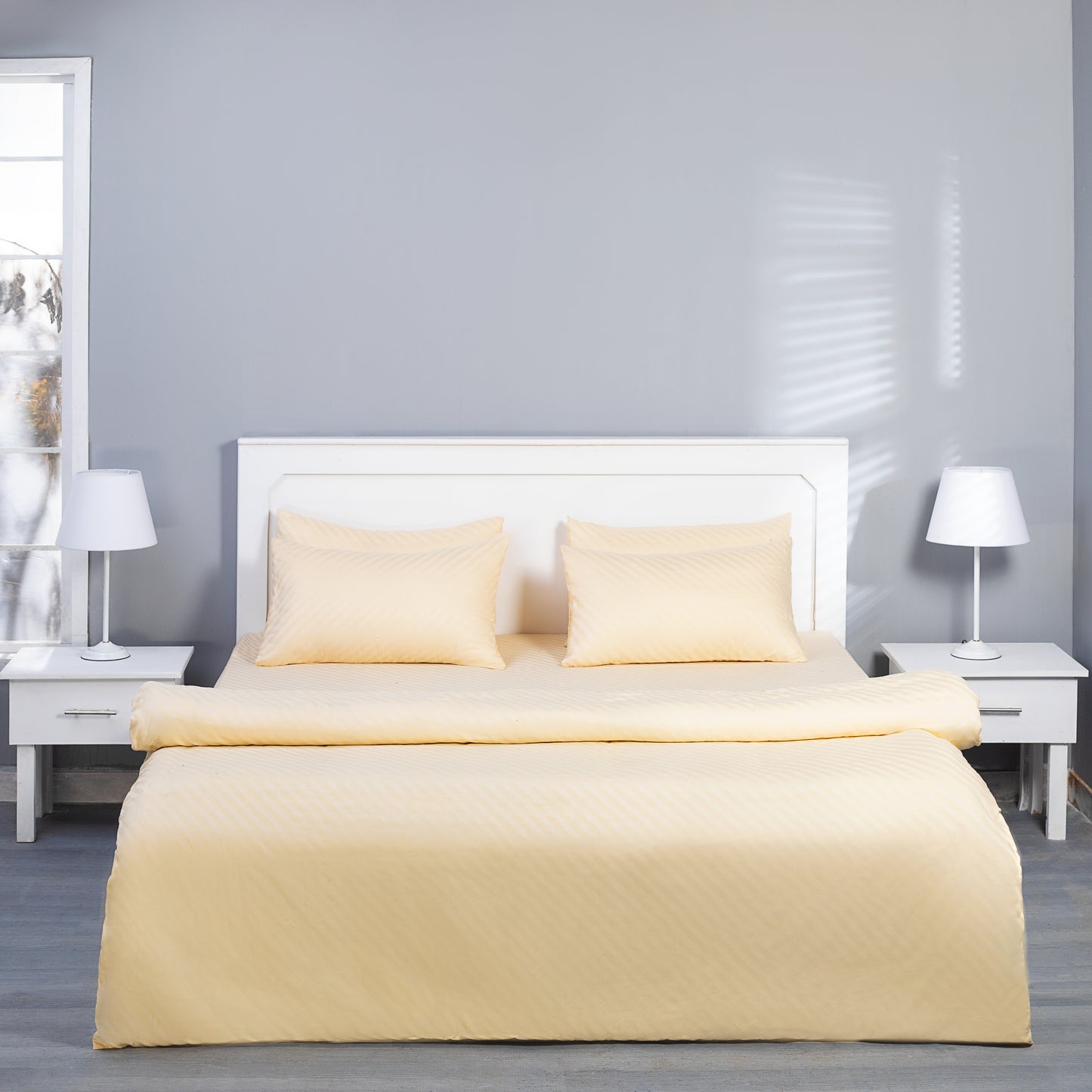 Quilt Cover Set (Cream and Gold)