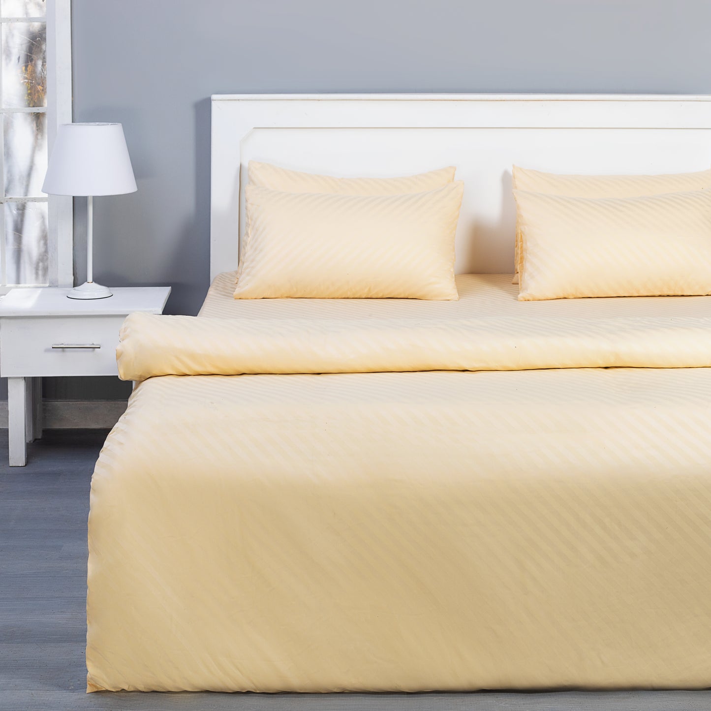 Quilt Cover Set (Cream and Gold)