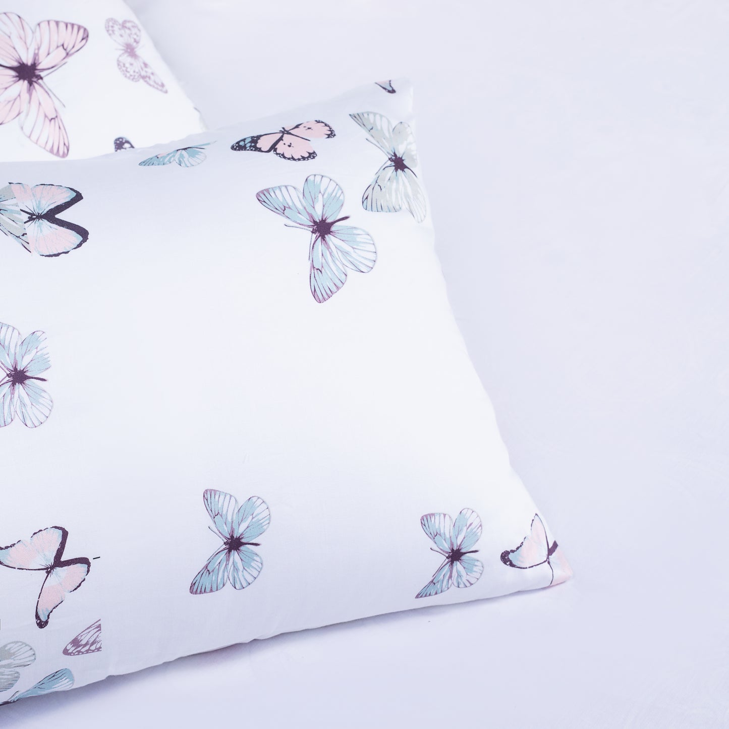 White Butterfly Duvet Cover Set - Elegant Bedding