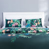 Fresh Green Floral Print - Duvet Cover Set