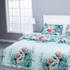 Soft Blue Flower Bedding - Duvet Cover Set - Handmade Stories