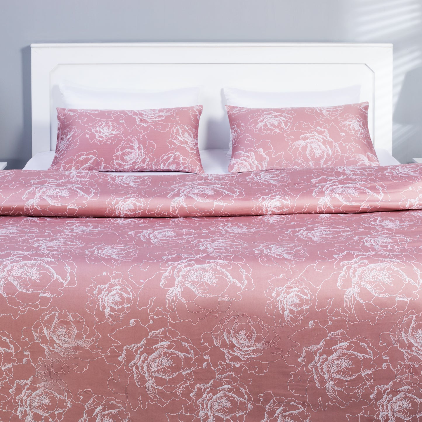 Pink Floral Duvet Cover Set