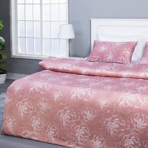 Pink Floral Duvet Cover Set - Handmade Stories